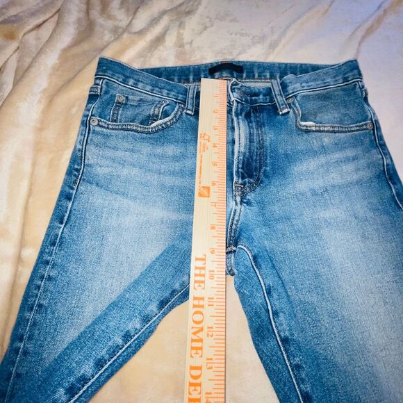 Uniqlo Jeans Mens 29x32 Fits 30x31 Redline Selvedge Whiskering Faded  Blue Denim - Picture 9 of 16